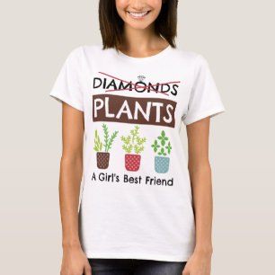 植物 – 女の子の友達の最高の庭庭師おもしろい Tシャツ