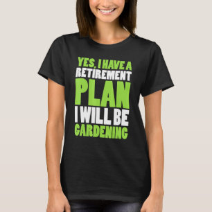 植物 – 定年庭園 Tシャツ