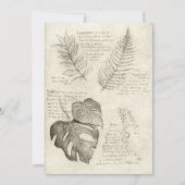 植物 招待状 (正面)