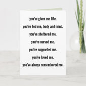 「植物？」 母の日用カード カード (正面)