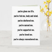 「植物？」 母の日用カード カード (黄色い花)