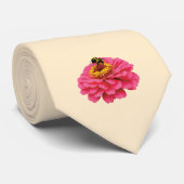 《植物》百日草とビー ネクタイ (ロール)