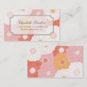 《植物》百日草のテレホンカード コーリングカード (正面/裏面)