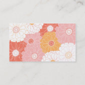 《植物》百日草のテレホンカード コーリングカード (裏面)