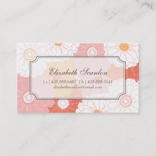 《植物》百日草のテレホンカード コーリングカード (正面)