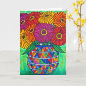 《植物》百日草のフェスタの挨拶/メッセージカード カード (黄色い花)