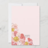 《植物》百日草の集りの招待状 招待状 (裏面)