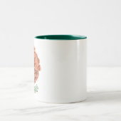 《植物》百日草のleftieのマグ ツートーンマグカップ (中央)