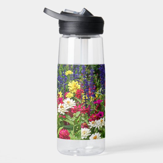 《植物》百日草アンドブルーサルビアガーデンフローラ ウォーターボトル (右面)