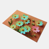 《植物》百日草エレガンスフローラ ドアマット (アングル)