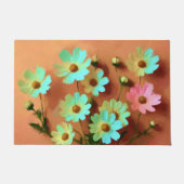 《植物》百日草エレガンスフローラ ドアマット (正面)