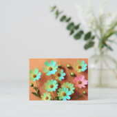 《植物》百日草エレガンス花 エンクロージャーカード (スタンド正面)