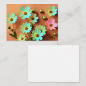 《植物》百日草エレガンス花 エンクロージャーカード (正面/裏面)