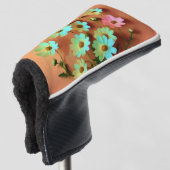 《植物》百日草エレガンス花 ゴルフヘッドカバー (3/4 正面)