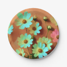 《植物》百日草エレガンス花 ペーパープレート