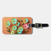 《植物》百日草エレガンス花 ラゲッジタグ (正面横)