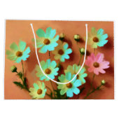 《植物》百日草エレガンス花 ラージペーパーバッグ (裏面)