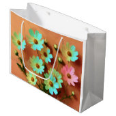 《植物》百日草エレガンス花 ラージペーパーバッグ (正面アングル)