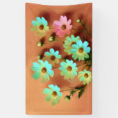 《植物》百日草エレガンス花 横断幕 (縦)