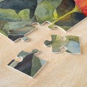 《植物》百日草ガーデン(520個のパズル、16x20) ジグソーパズル (側面)