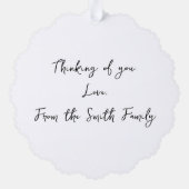 《植物》百日草コラージュ紙オーナメントカード オーナメントカード (裏面)