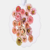 《植物》百日草コラージュ紙オーナメントカード オーナメントカード (左)