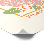 《植物》百日草シードパケットポスター ポスター (角)