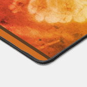 《植物》百日草デイジーフラワーインセピアヴィンテージ パーソナライズされた デスクマット (コーナー)