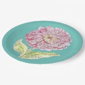 《植物》百日草バースト ペーパープレート (アングル)