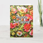 《植物》百日草パターン カード (正面)