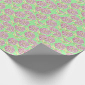 《植物》百日草パターン ラッピングペーパー (角)