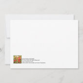 《植物》百日草パターン#181020 ノートカード (裏面)