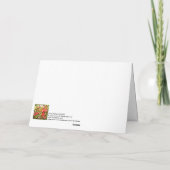 《植物》百日草パターン#181020 ノートカード (裏面)