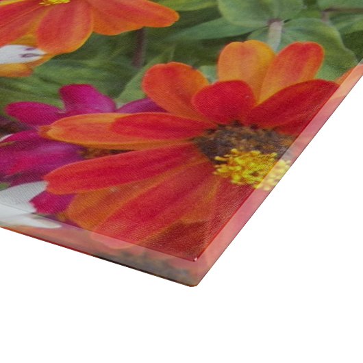 《植物》百日草フラワーガーデンフローラ カッティングボード (角)
