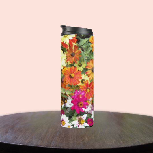 《植物》百日草フラワーガーデンフローラ タンブラー