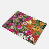 《植物》百日草フラワーガーデンフローラ ドアマット (アングル)