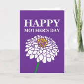 《植物》百日草フラワーハッピーマザーズ母のデイカード カード (正面)