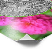 《植物》百日草フラワーフレーム独自の8x10を作成 フォトプリント (角)