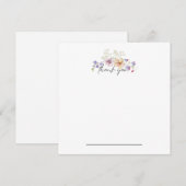 《植物》百日草フローラサンキューノーテカード サンキューカード (正面/裏面)