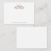 《植物》百日草フローラノテカードサンキュー ノートカード (正面/裏面)