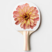 《植物》百日草フローラ花自然写真両面プリント 卓球ラケット (正面)