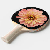 《植物》百日草フローラ花自然写真両面プリント 卓球ラケット (正面アングル)