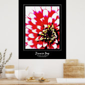 《植物》百日草ポップ・アートのポスター ポスター (キッチン)