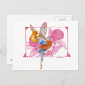 《植物》百日草妖精はがき ポストカード (正面/裏面)