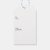 《植物》百日草恋人ギフトラベル ギフトタグ (裏面)