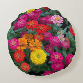 《植物》百日草楽園 ラウンドクッション (裏面)