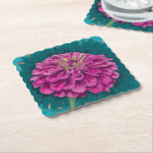 《植物》百日草紙コースター ペーパーコースター (アングル)