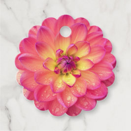 《植物》百日草花桃色 フェイバータグ