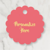 《植物》百日草花桃色 フェイバータグ (裏面)