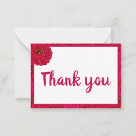 《植物》百日草花 ノートカード